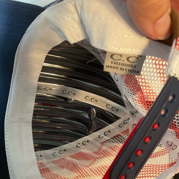 Cotton Brushed USA Flag Embroidered Baseball Cap - Picture 6 of 7